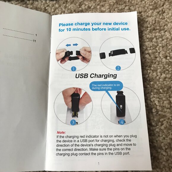 NWOT Letsfit Fitness Tracker Orange Smart  Band - Picture 5 of 6